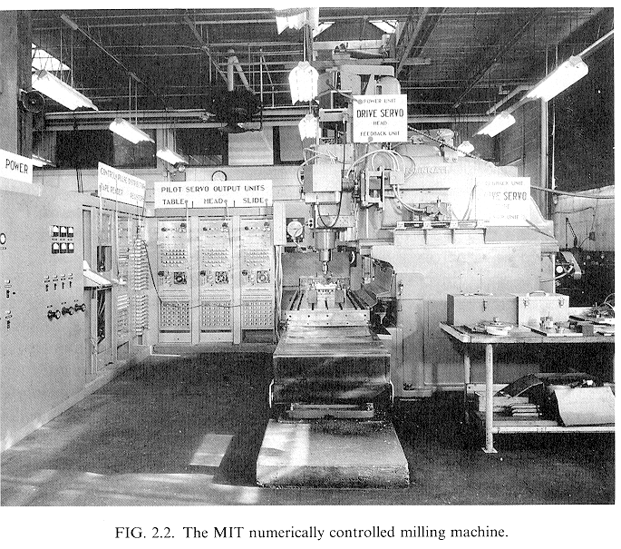 Historic MIT numerically controlled milling machine